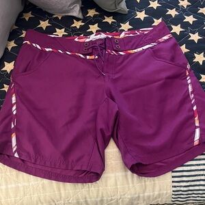 Women's Purple Casual Shorts